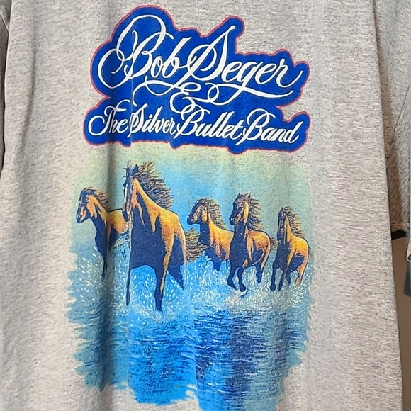 Bob Seger The Silver Bullet Band Touring Against The Wind 1980 T-Shirt Size XL - Picture 3 of 9